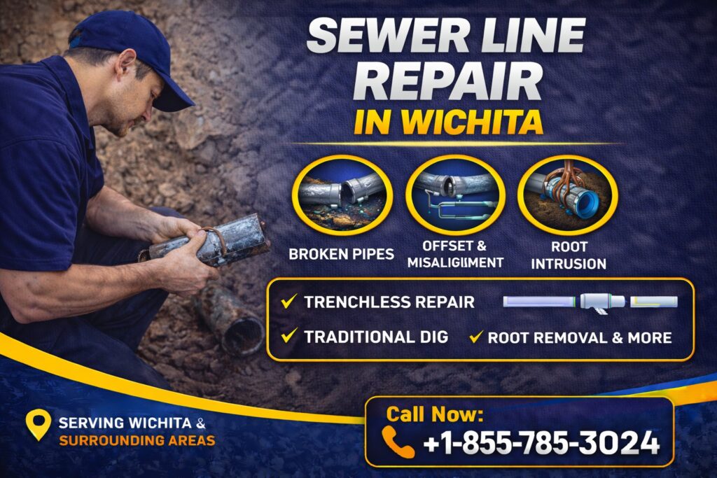 Sewer Line Repair in Wichita, KS